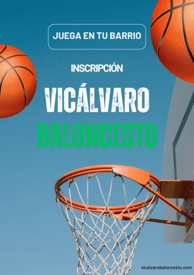 Inscripción en el Club Vicálvaro Baloncesto